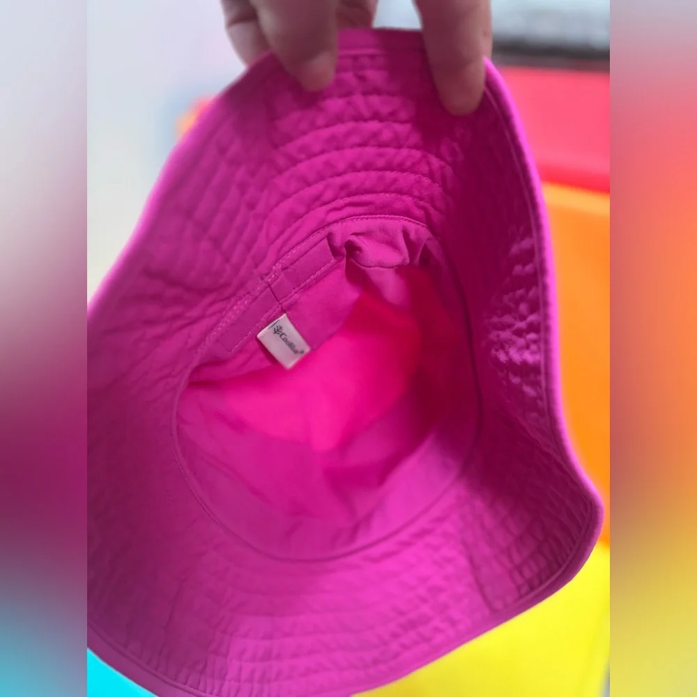Coolibar Vibrant Pink‎ Bucket Hat